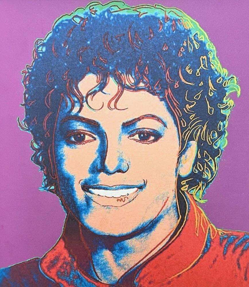 After Andy Warhol, Michael Jackson Dark Pink , 1980s, Lithograph photo Art