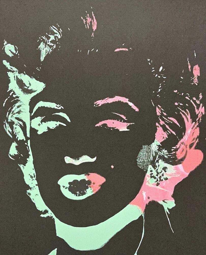 After Andy Warhol, Marilyn Monroe Metallic Black, 1980s, Lithograph photo for sale