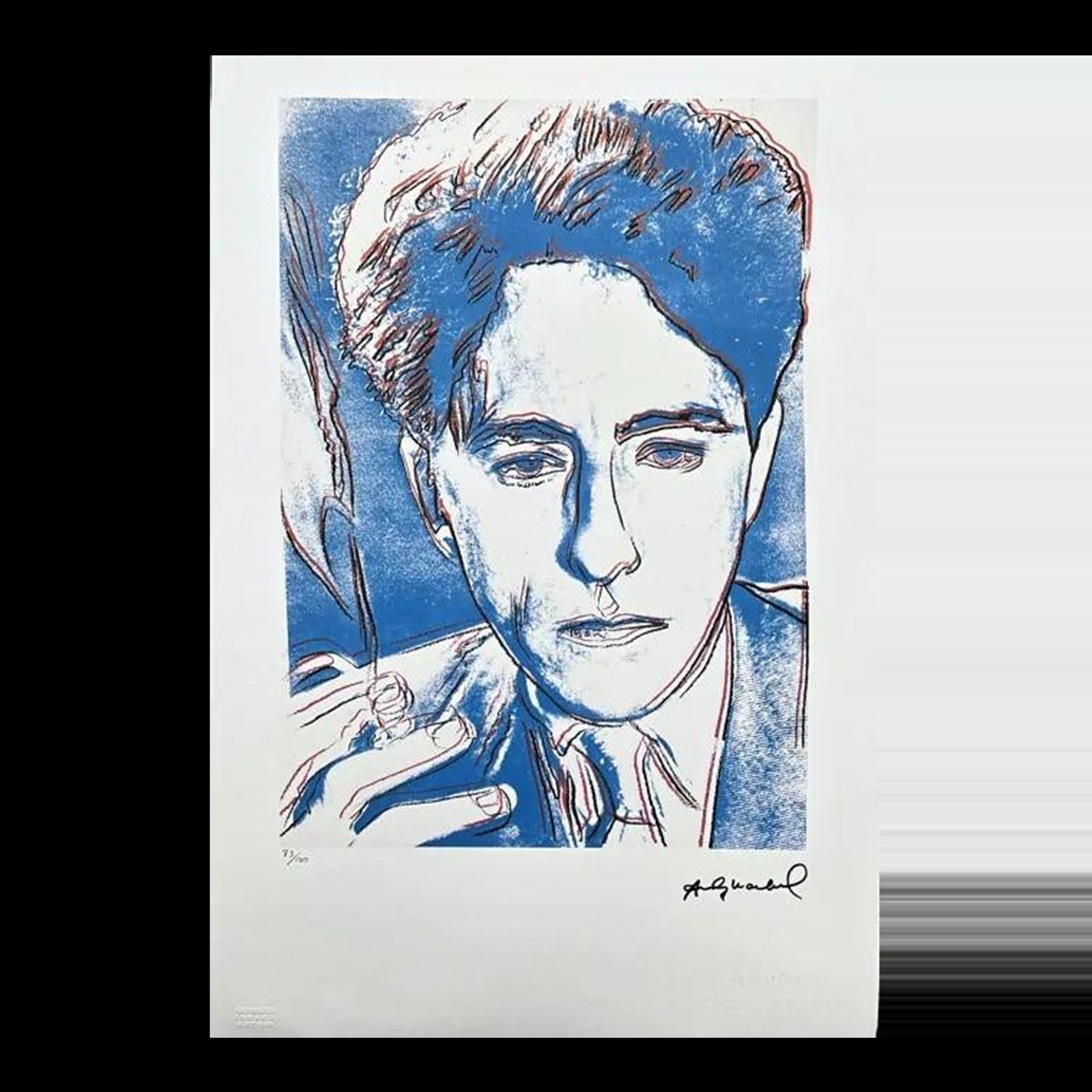 After Andy Warhol, Jean Cocteau, 1980s, Lithograph