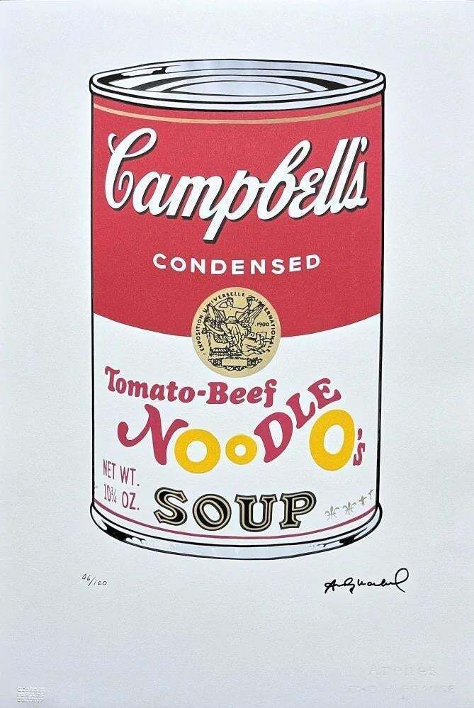 After Andy Warhol, Campbell's Soup Noodle, 1980s, Lithograph