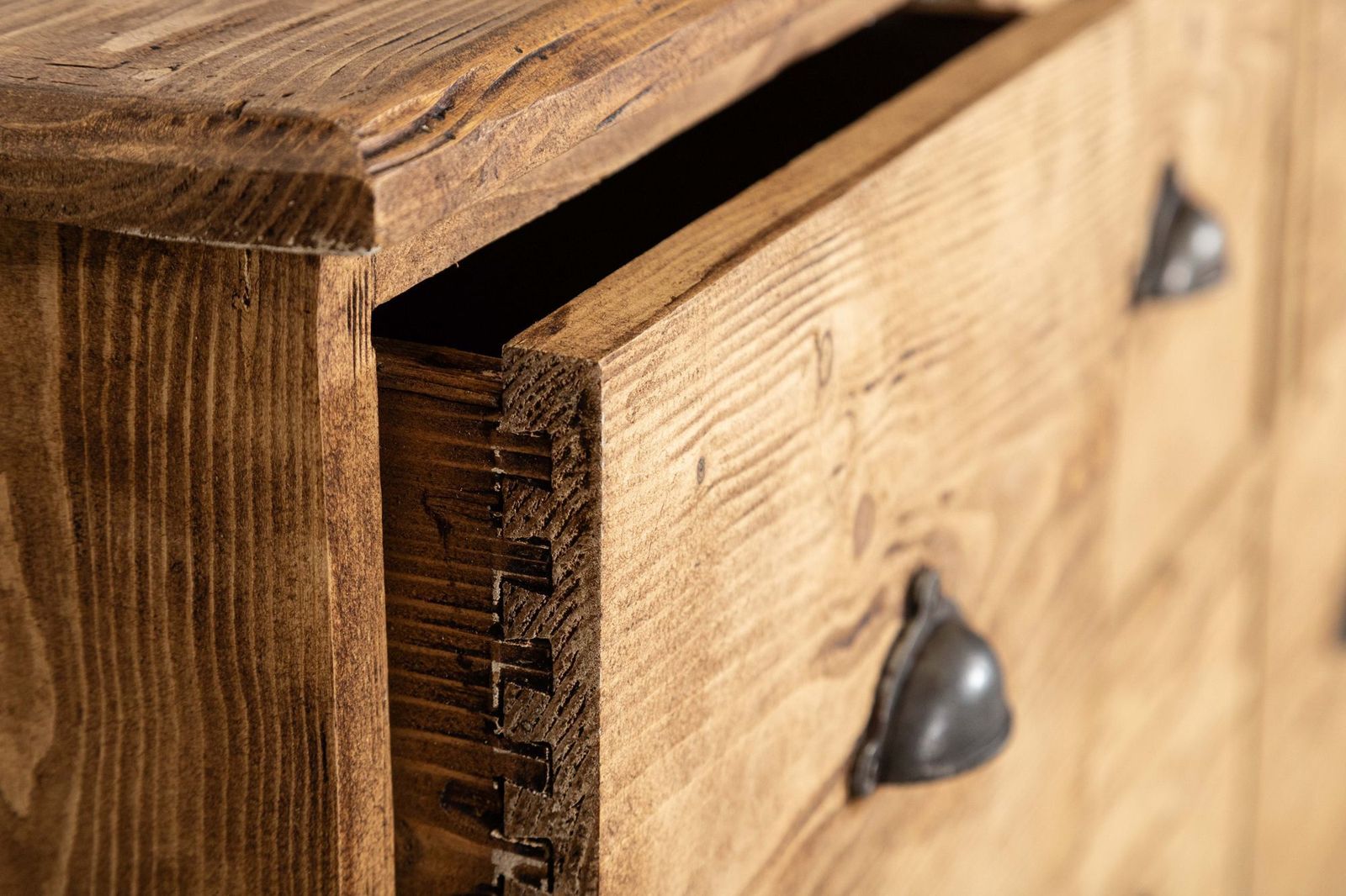 Furniture Large 19thc English Pine Haberdashery Drawers photo