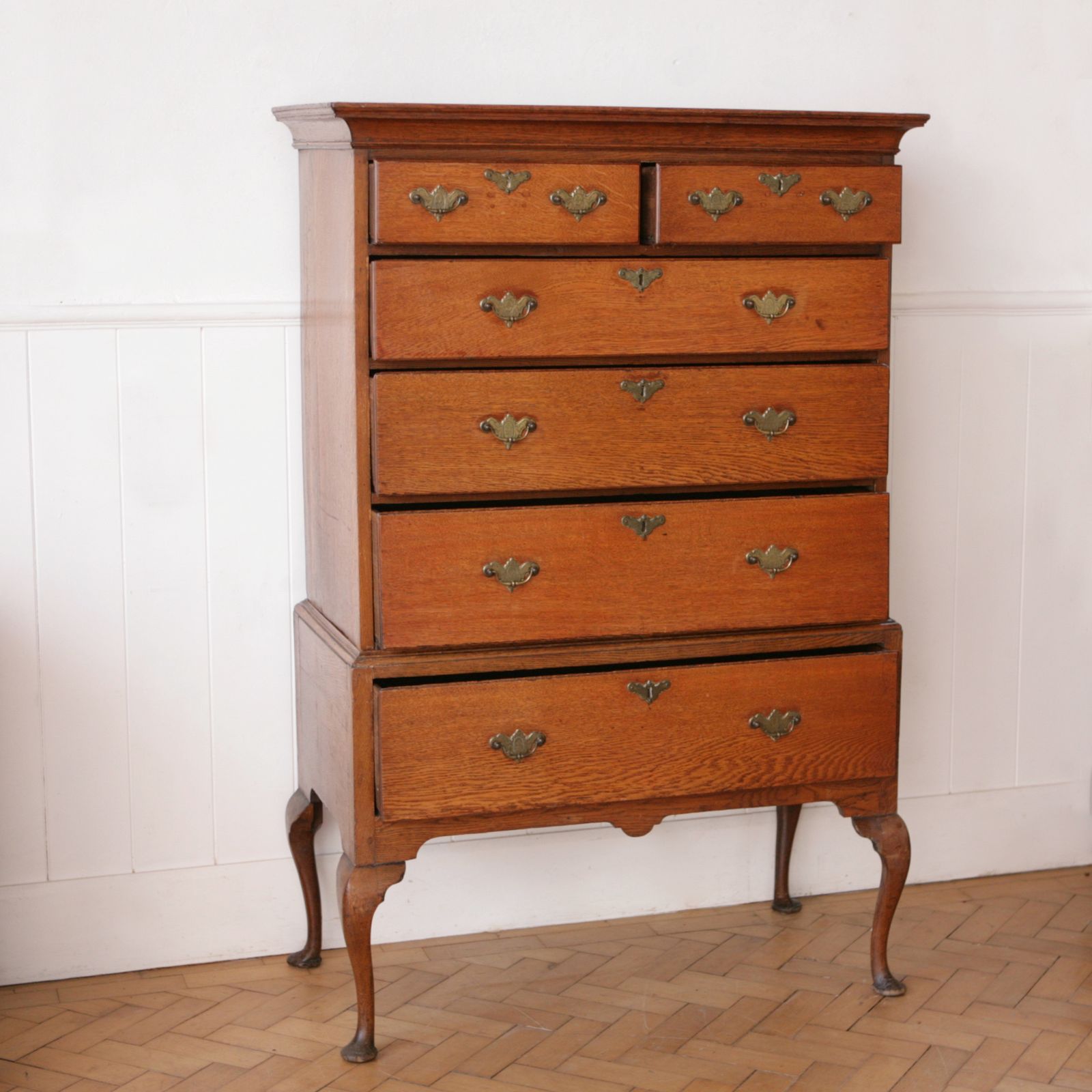 Provincial C18th Oak Chest On Stand. photo 550.0