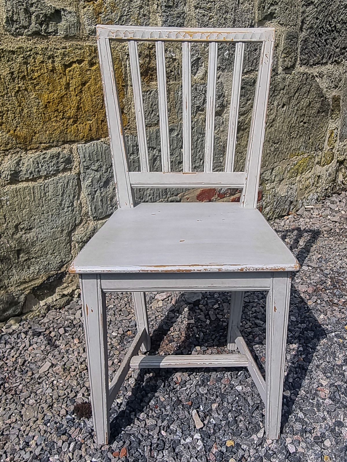 Set Of Eight French Grey Painted Dinning Chairs photo 2500.0
