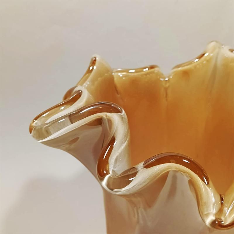 Stunning Jacketed Vase In Hand Worked Murano Glass. Made In Italy. photo 264.0