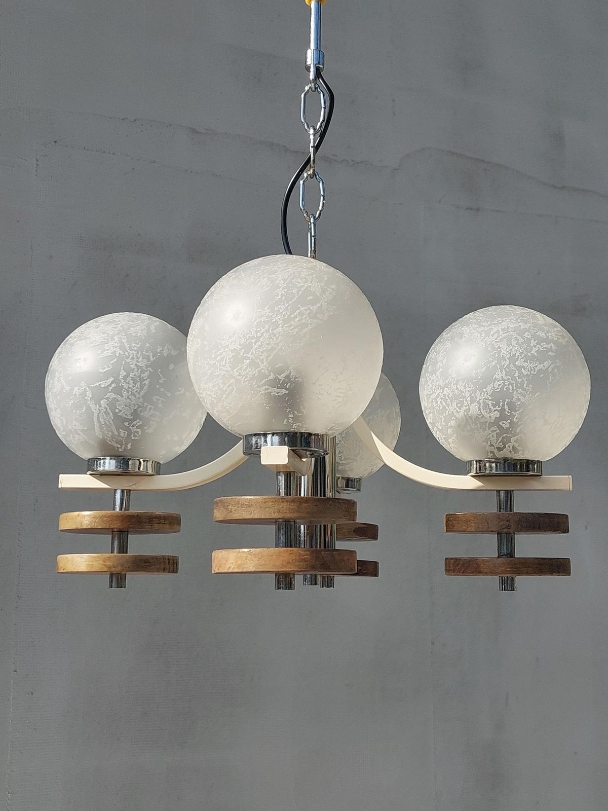 Sputnik Chandelier, Space Age Chandelier, Retro Chandelier, Retro Lighting, Mid Century Pendant Lamp, Mcm, Geometrical Atomic Light, 1970's photo furniture