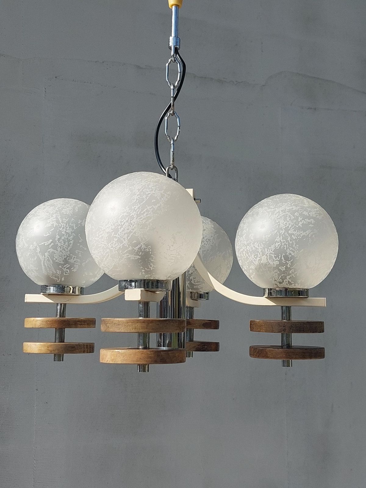 Sputnik Chandelier, Space Age Chandelier, Retro Chandelier, Retro Lighting, Mid Century Pendant Lamp, Mcm, Geometrical Atomic Light, 1970's photo buy