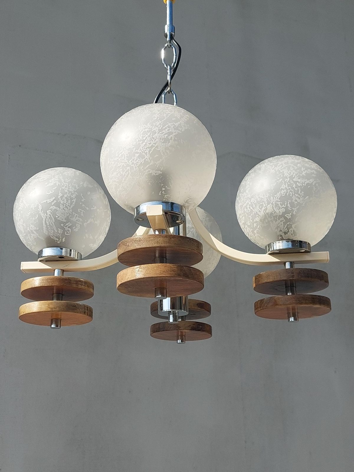 photo furniture Sputnik Chandelier, Space Age Chandelier, Retro Chandelier, Retro Lighting, Mid Century Pendant Lamp, Mcm, Geometrical Atomic Light, 1970's
