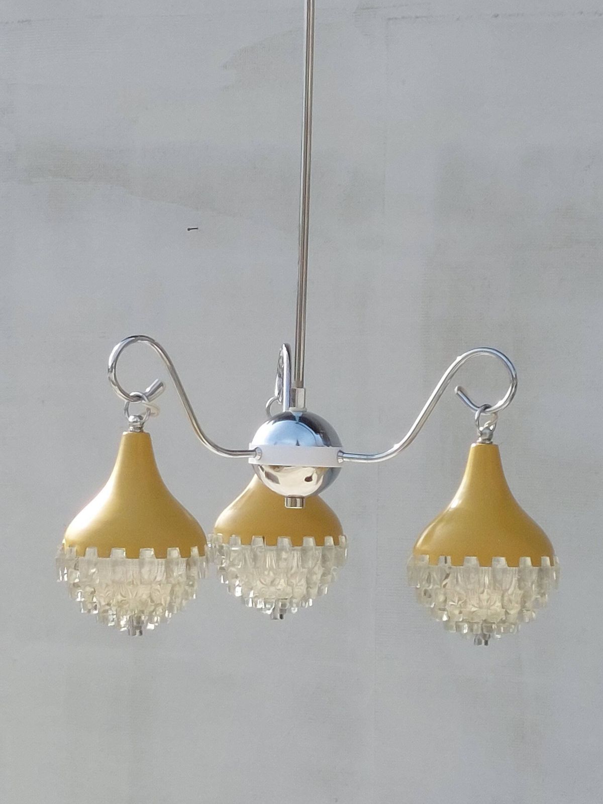 photo for sale Retro Pendant Lamp /Retro Ceiling Light/Space Age Pendant Lamp/Space Age Chandelier/Mcm Pendant Lamp/Vintage Chandelier/Pineapple Shape/70's
