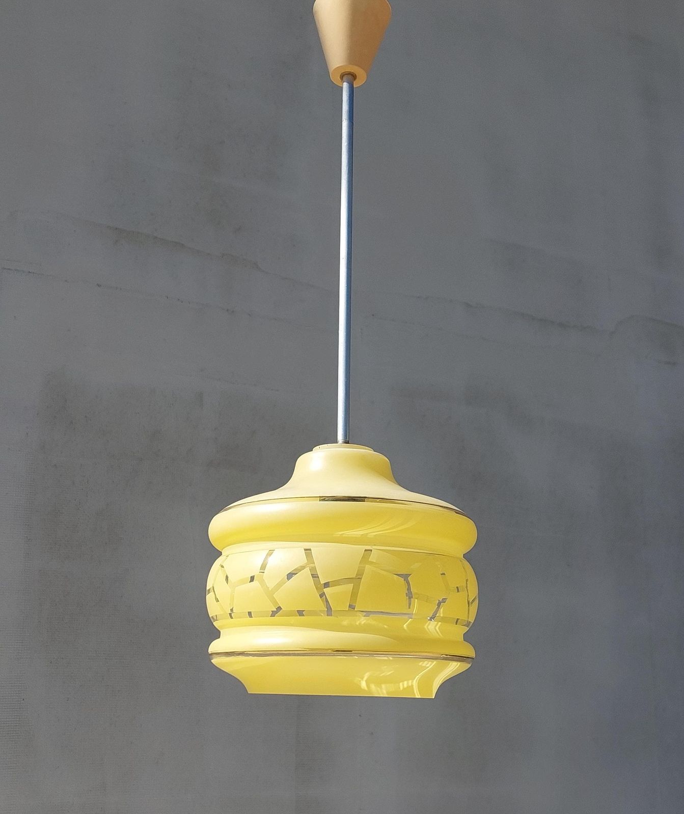 photo furniture Art Deco Style Chandelier Art Deco, Vintage Pendant Light, Vintage Lighting, Vintage Ceiling Lamp, Italy, 60's