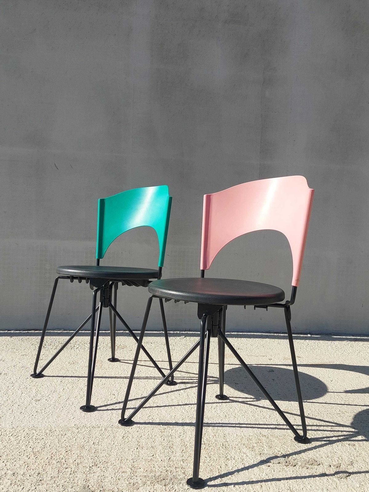 Italian Modern Chair, Design Carlo Bartoli For Bonaldo, Sofia Chair, Italian Designer Chair, 1980s