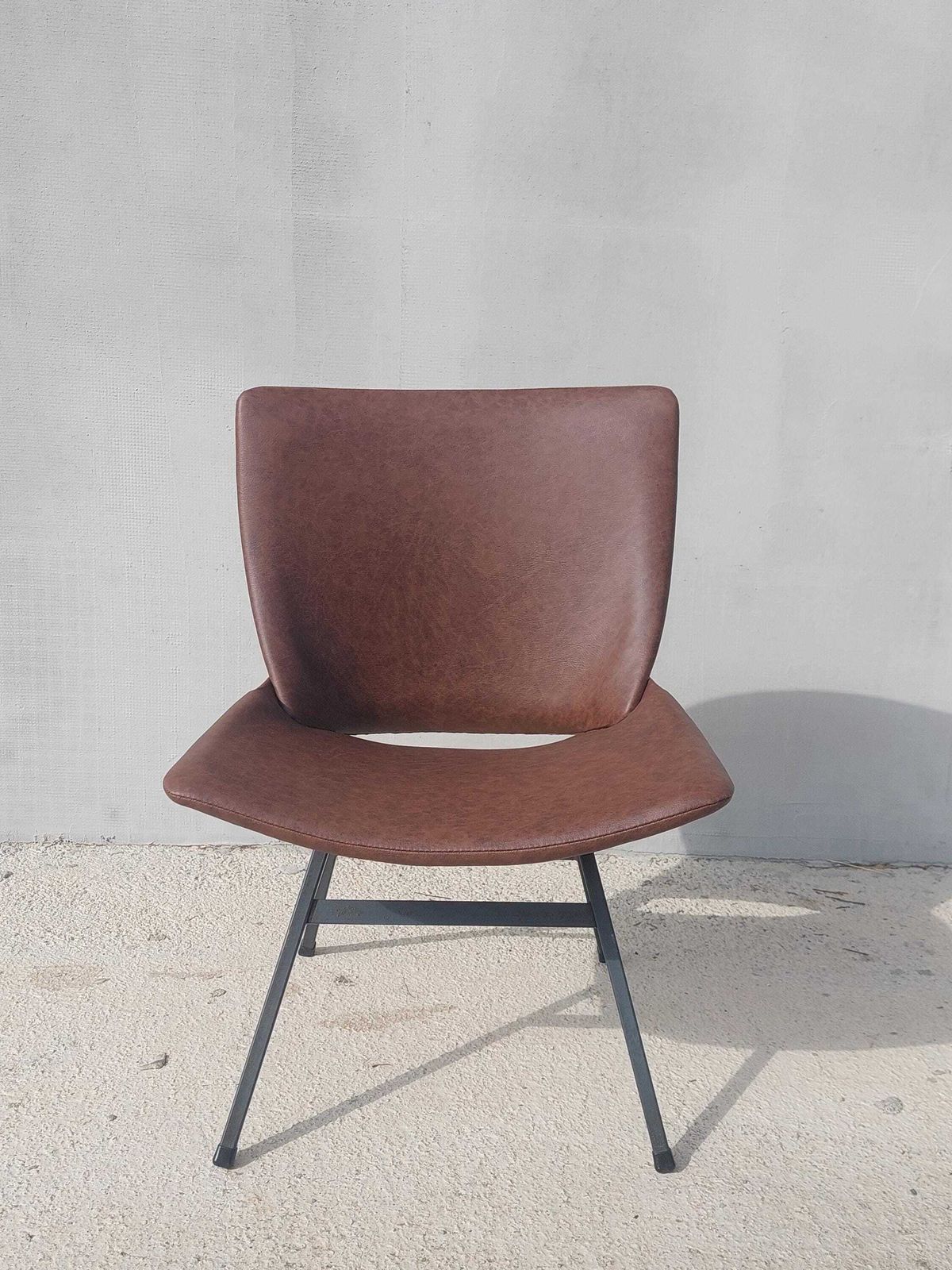Industrial Designer Chair, Industrial Style, Shell Lounge Chair, Retro Lounge Chair, Mid Century Modern Office Chair, Niko Kralj, 1970's photo Furniture