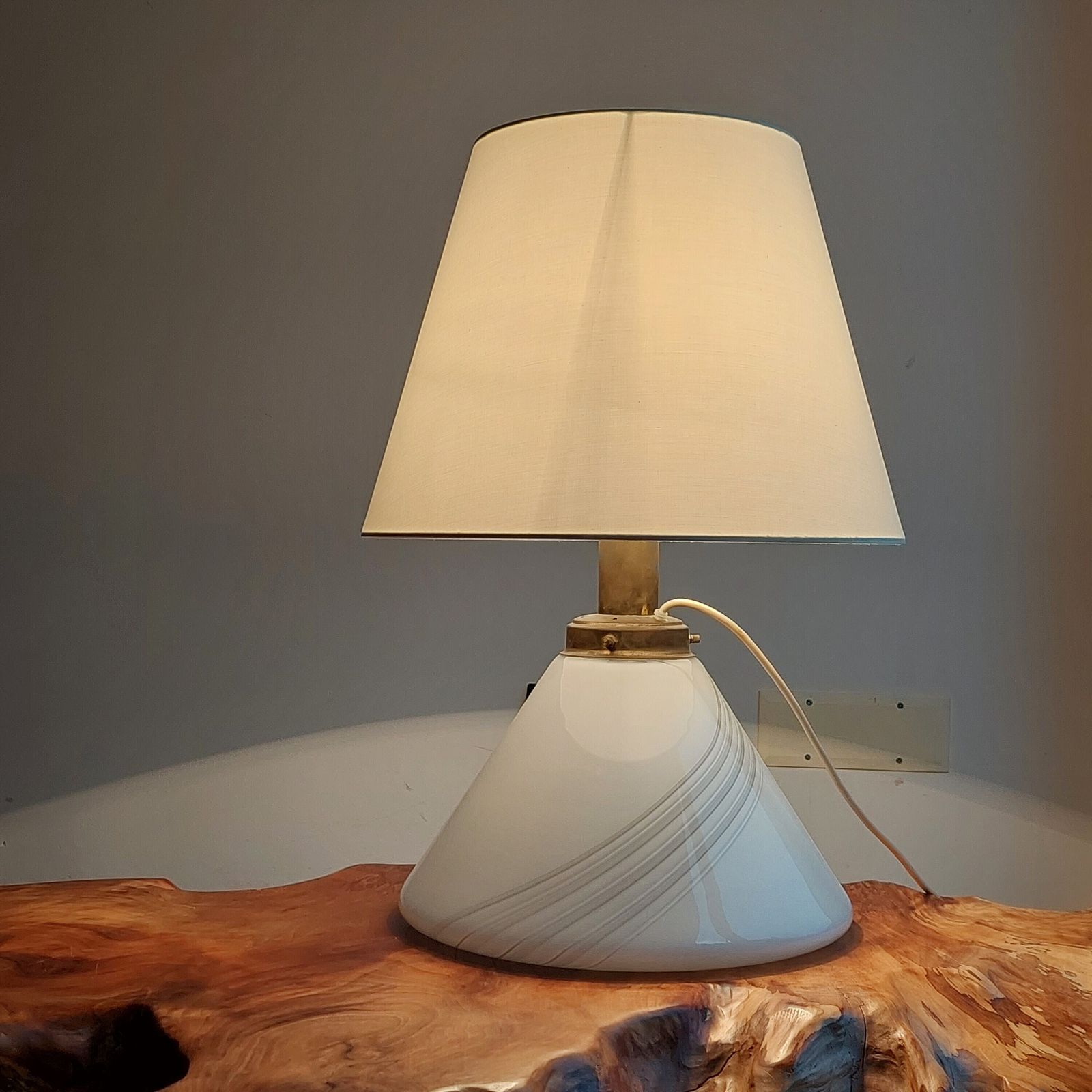 Vintage Italian Ceramic Table Lamp/Iitalian Design/Xl Ceramic Desk Lamp/3 Lighting Variants / Retro Table Lamp /Mcm Lightning /Mcm Home/70's photo vinterior