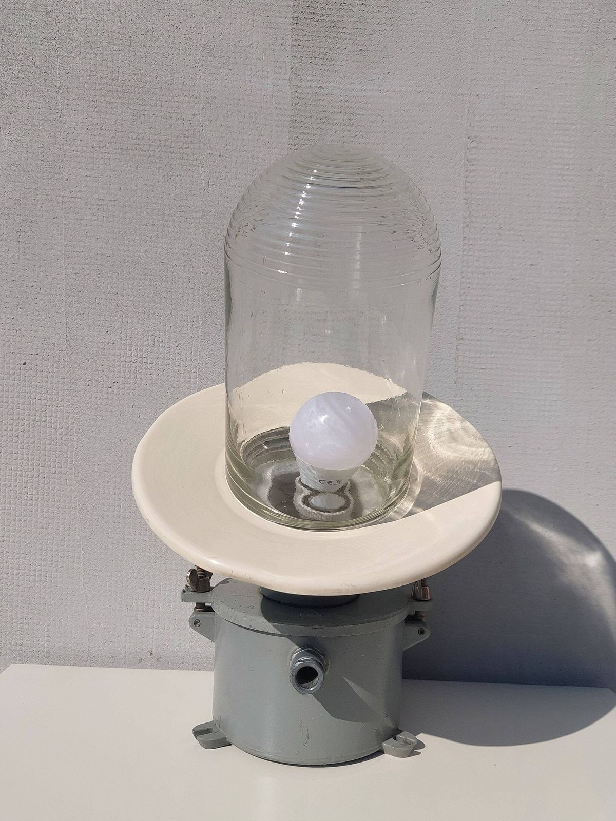 Xl Vintage Industrial Wall Lamp / Sconce /Barn Light / Enamel Industrial Lighting /Mcm Wall Lamp /Retro Outdoor Lamp/ Industrial Style /60's photo buy
