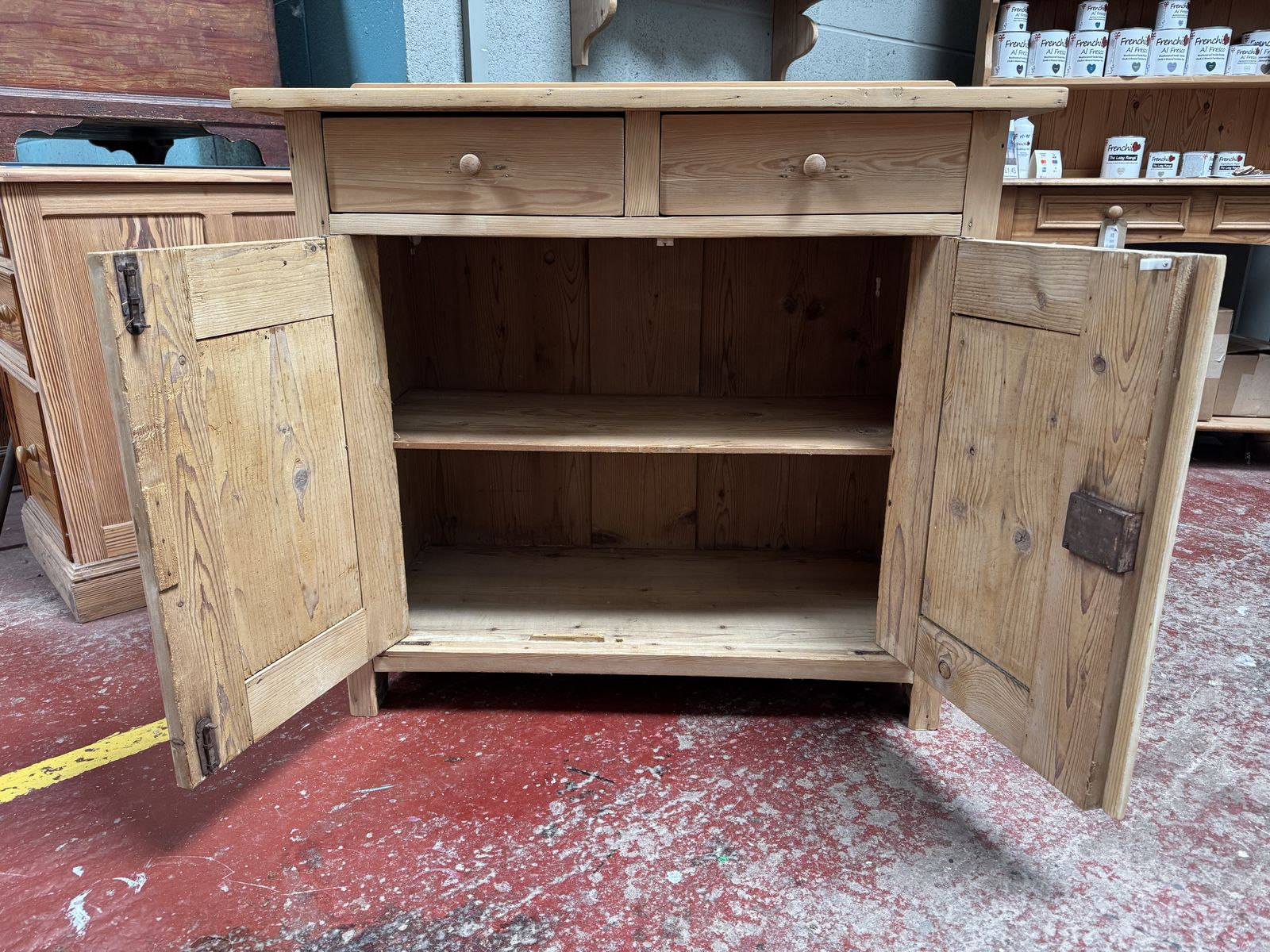 Stripped Pine Dresser Base, Ready For Finish   Wax/Paint photo furniture