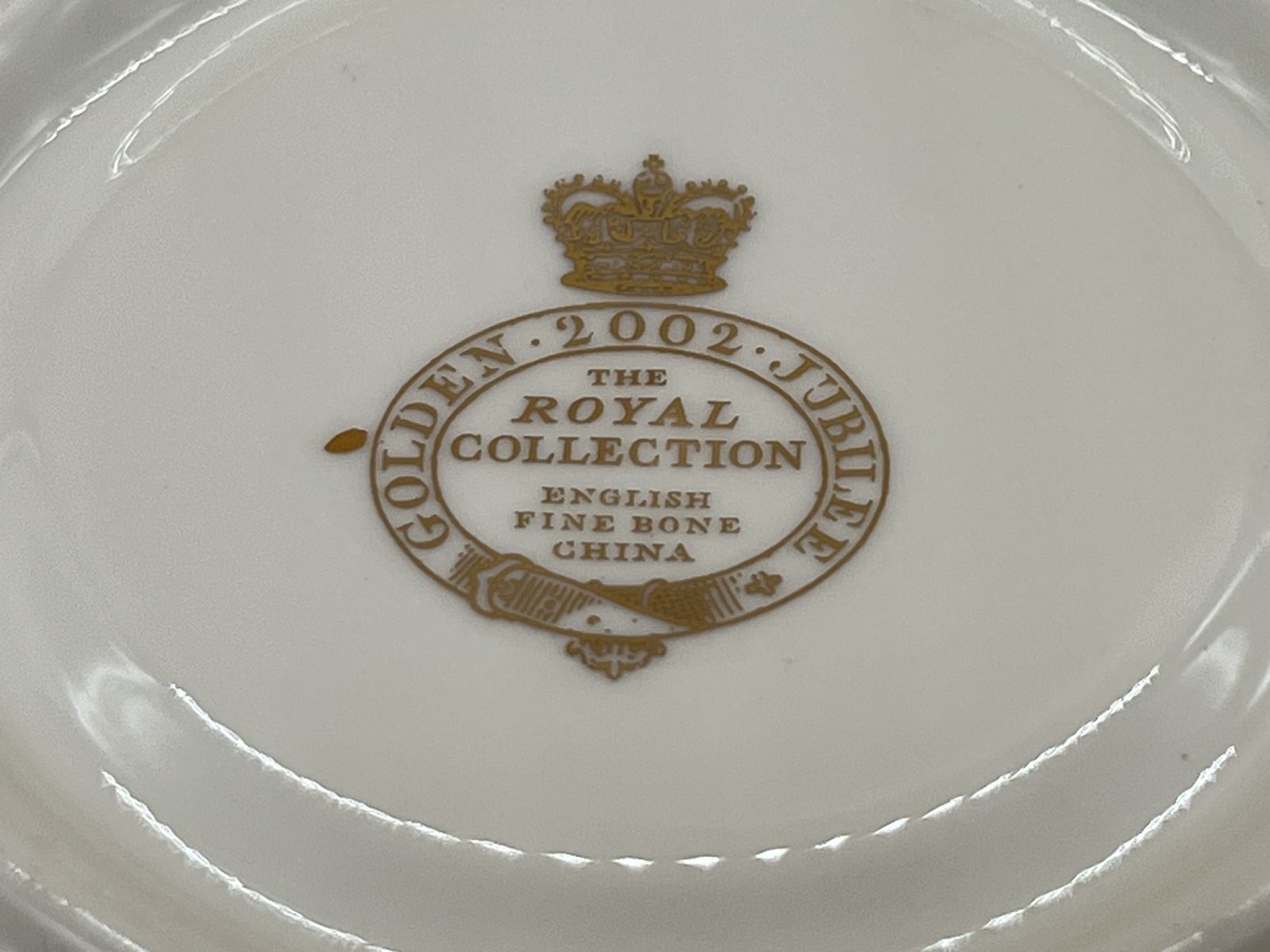 Royal Collection Queen Elizabeth Ll Golden Jubilee 1952   2002 Tea Cup And Saucer Duo In Original Box And Packaging. photo Home Decor
