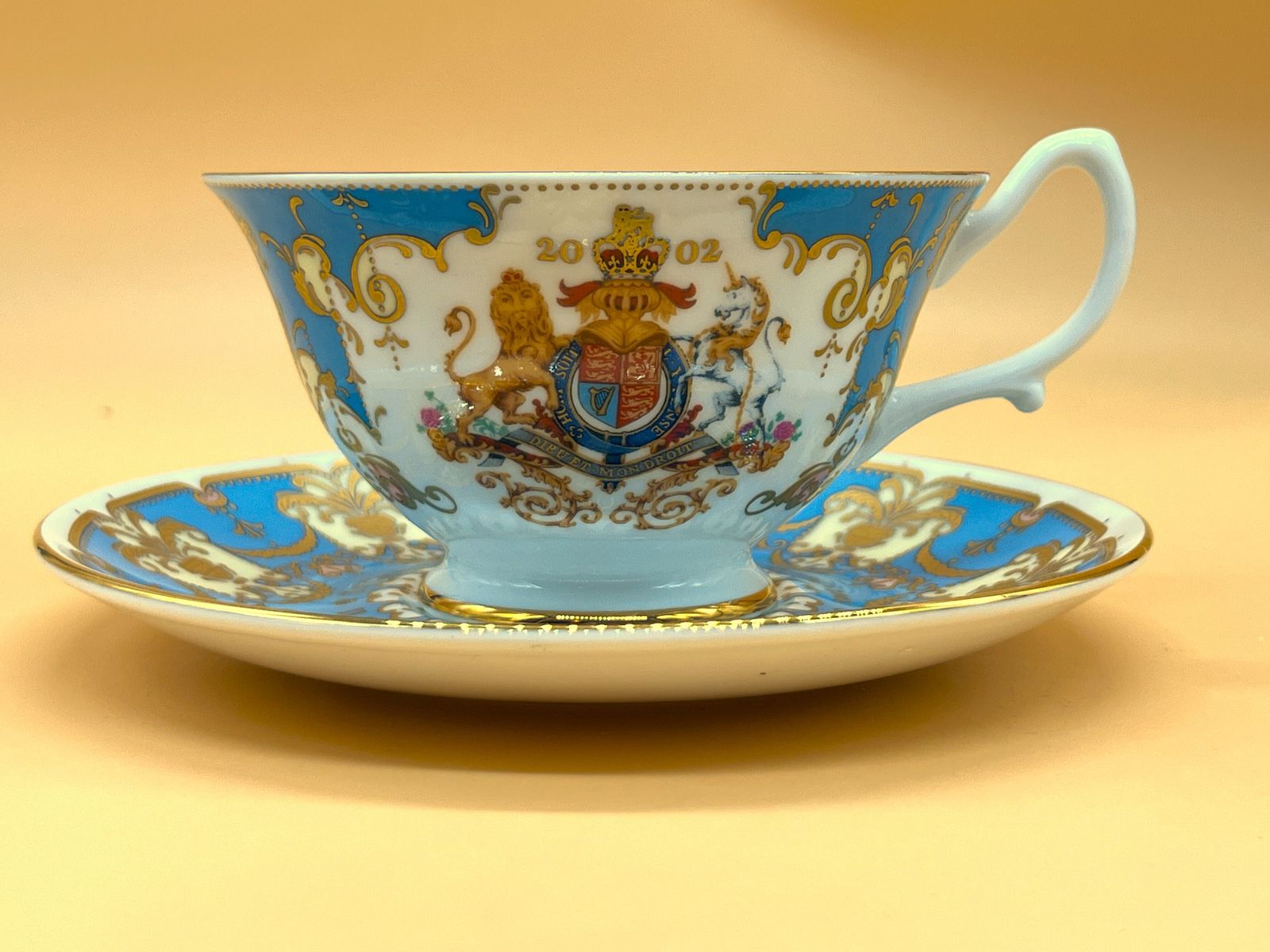 Royal Collection Queen Elizabeth Ll Golden Jubilee 1952   2002 Tea Cup And Saucer Duo In Original Box And Packaging. photo buy