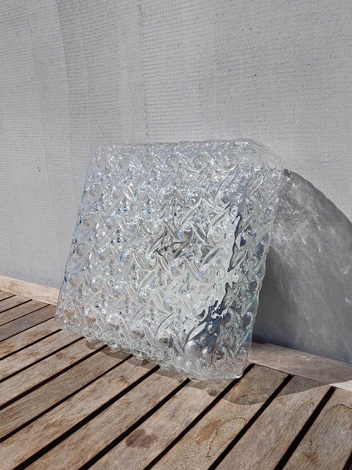 Mid Century Bubble Glass Wall Lamp, Minimalist Bubble Glass Wall Sconce, Mid Century Lighting, Large Retro Wall Light, 1970"S photo 274.0