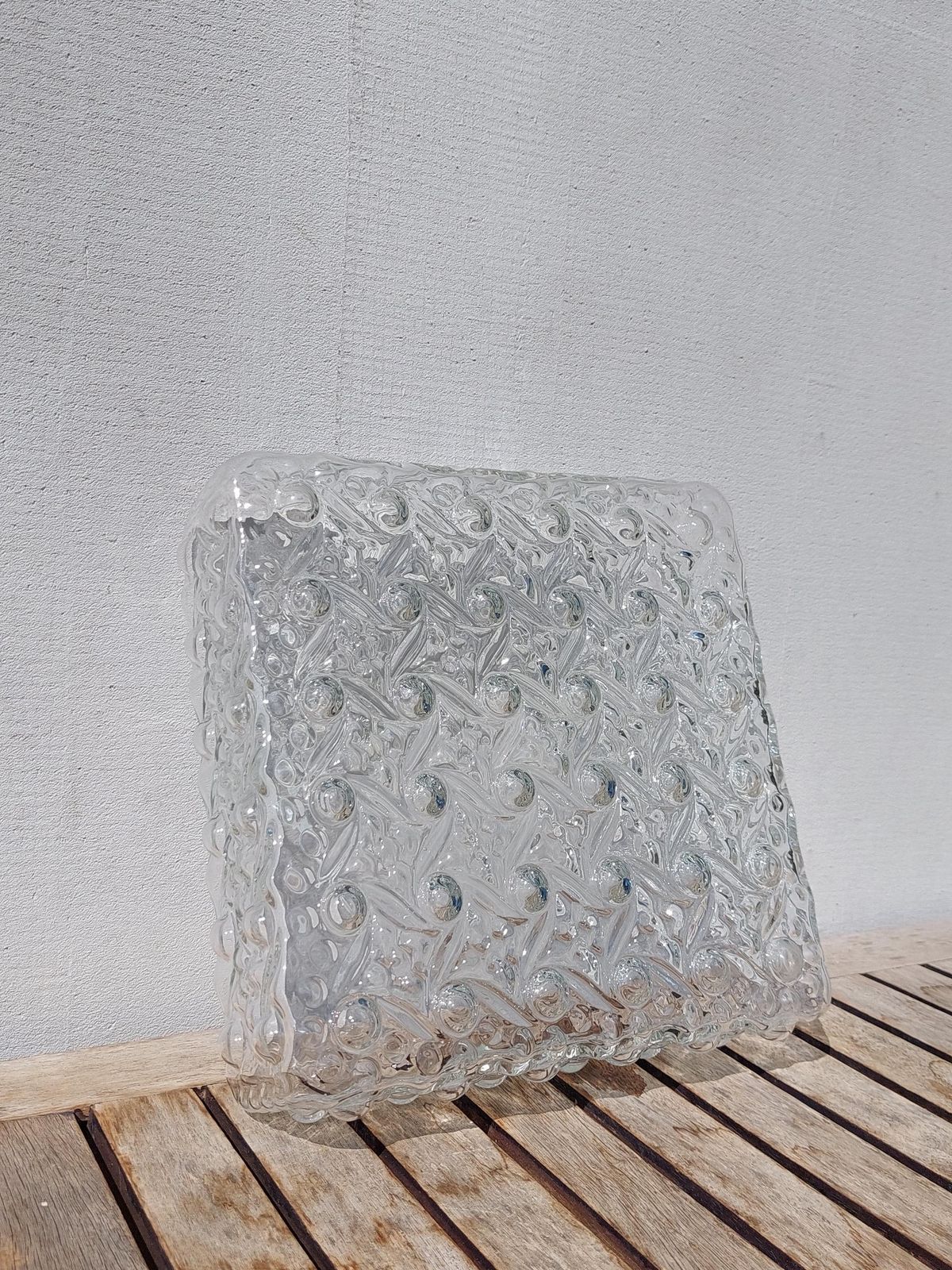Mid Century Bubble Glass Wall Lamp, Minimalist Bubble Glass Wall Sconce, Mid Century Lighting, Large Retro Wall Light, 1970"S photo buy