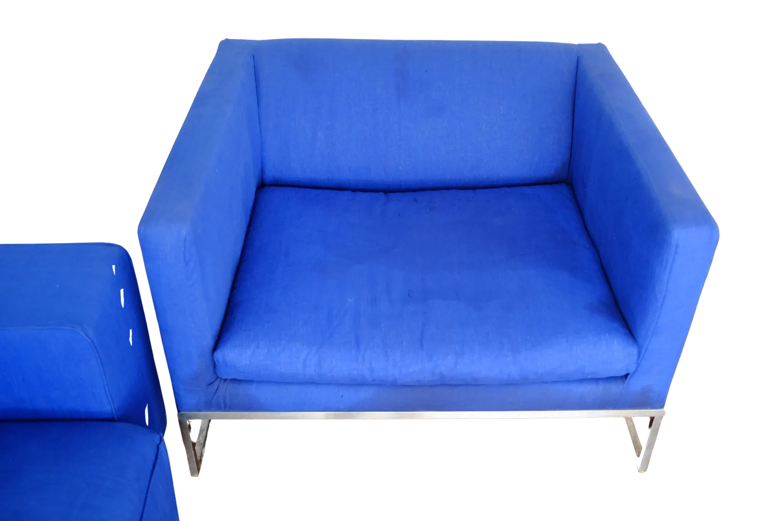 B&B Italia Cobalt Blue ‘Tight’ Modular Sofa By Antonio Citterio photo furniture