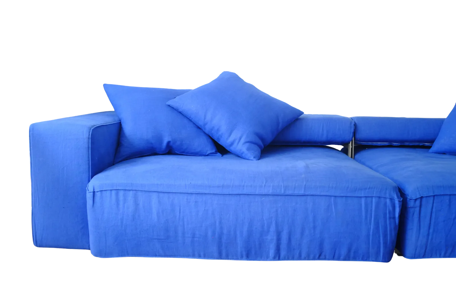 B&B Italia Cobalt Blue ‘Tight’ Modular Sofa By Antonio Citterio photo 2500.0
