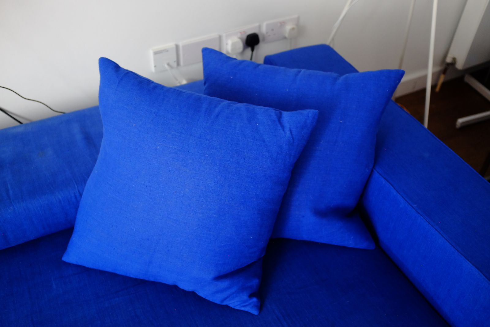 Furniture B&B Italia Cobalt Blue ‘Tight’ Modular Sofa By Antonio Citterio photo