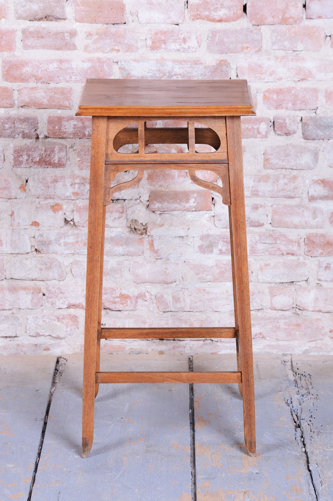 photo buy Restored Art Nouveau Pedestal, Walnut, Revived Polish, Czech, 1900s