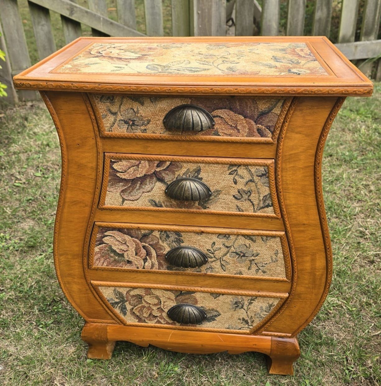 Antique French European Tapestry Nightstands photo 599.0