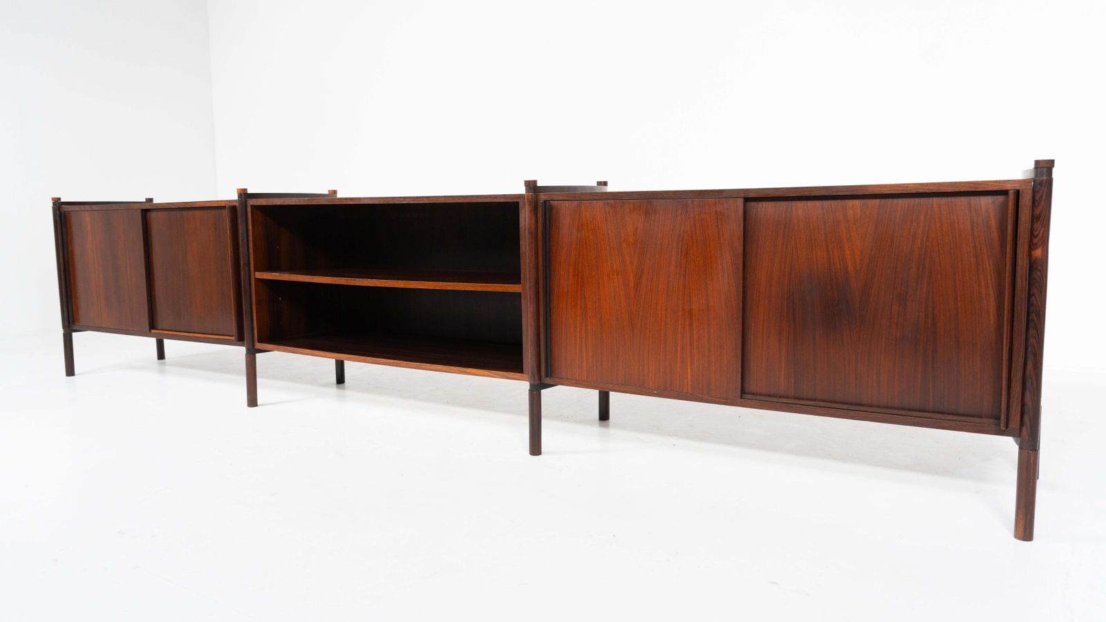 Mid Century Modern Wooden Sideboard By Fukuoh Hizori For Gavina, 1960s photo Furniture