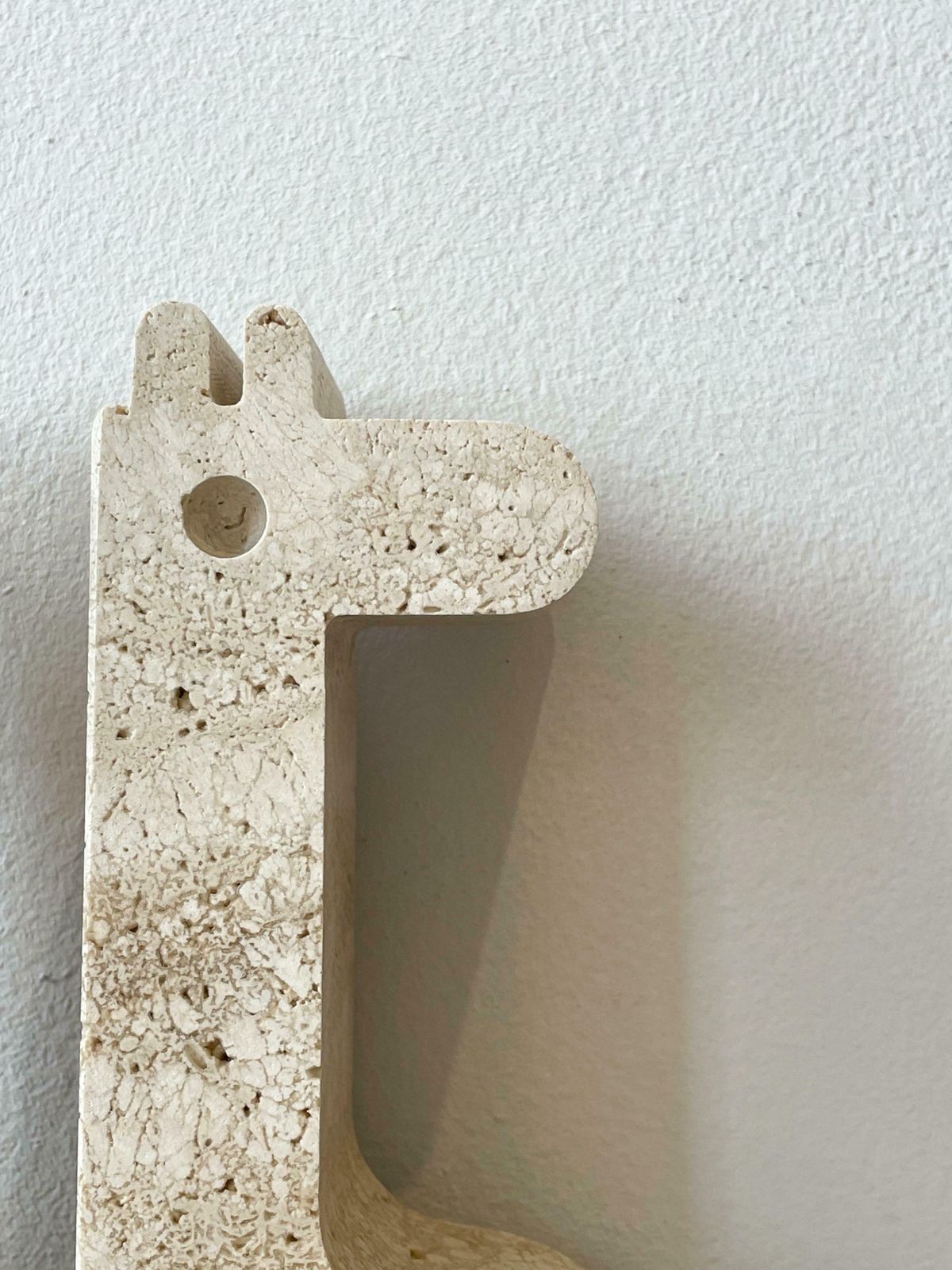 Mid Century Pair Of Giraffe Bookends By Fratelli Mannelli, Travertine, 1970s photo buy