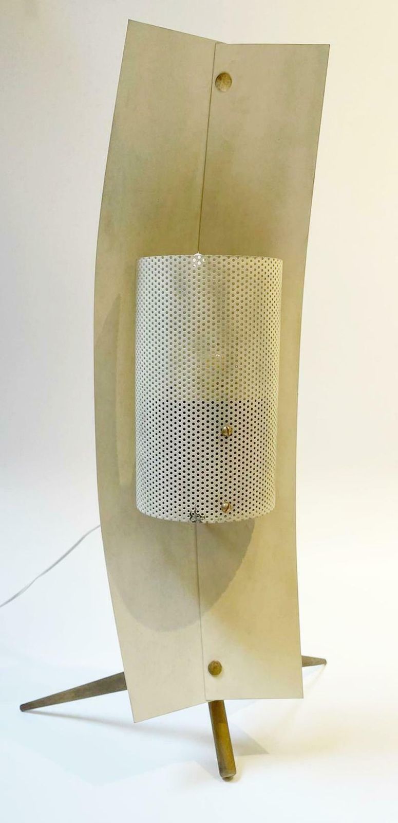 Pair Of Mid Century Modern Table Lamp/Sconce By Gastone Colliva, Italy, 1950s photo vintage