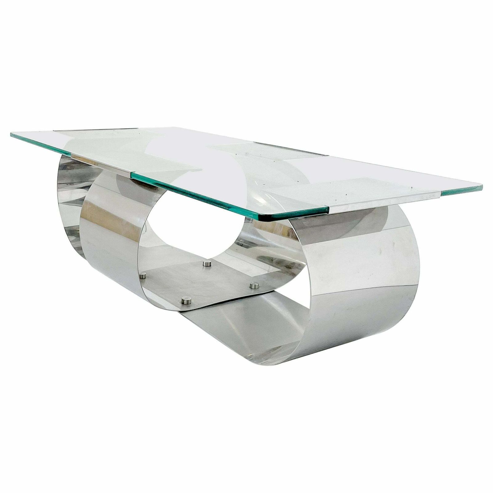 Mid Century Modern Coffee Table In The Style Of François Monnet, 1970s