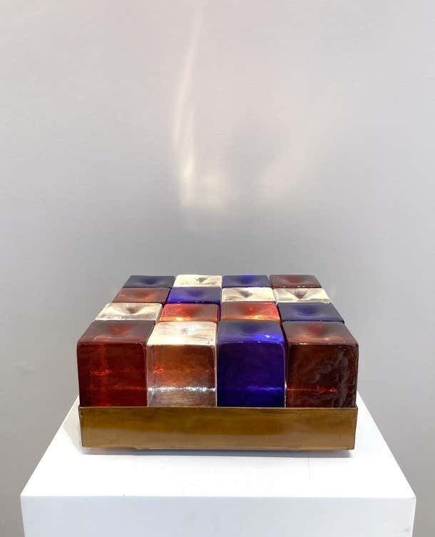 Contemporary Modular Murano Glass Table Lamp photo vinterior