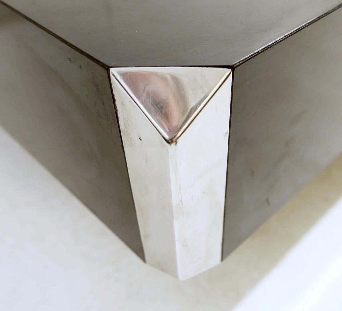 Mid Century Modern "Alveo" Coffee Table By Willy Rizzo For Mario Sabot, 1970s photo vintage