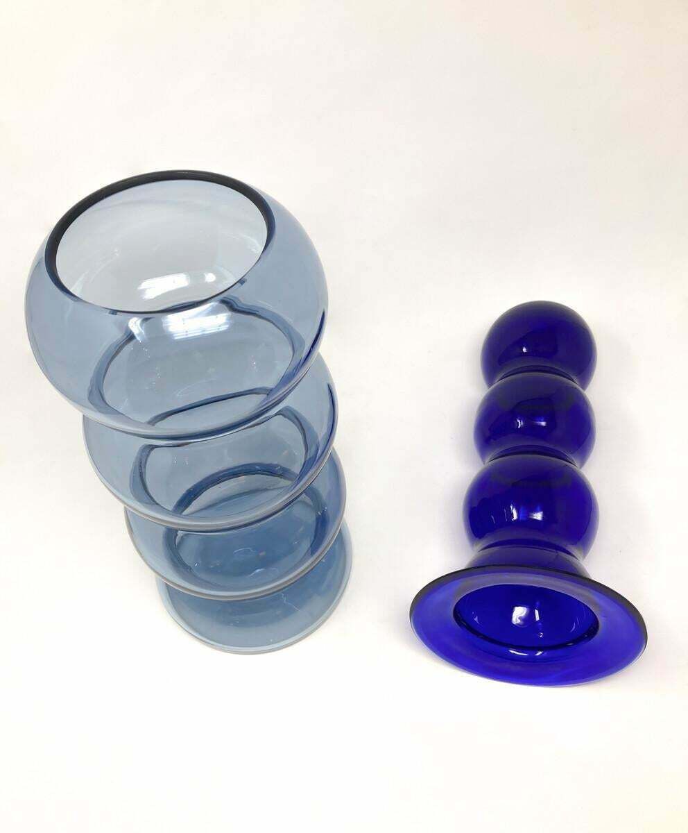 Mid Century Modern Murano Glass Vases By Carlo Nason For Mazzega, Italy, 1960s photo for sale