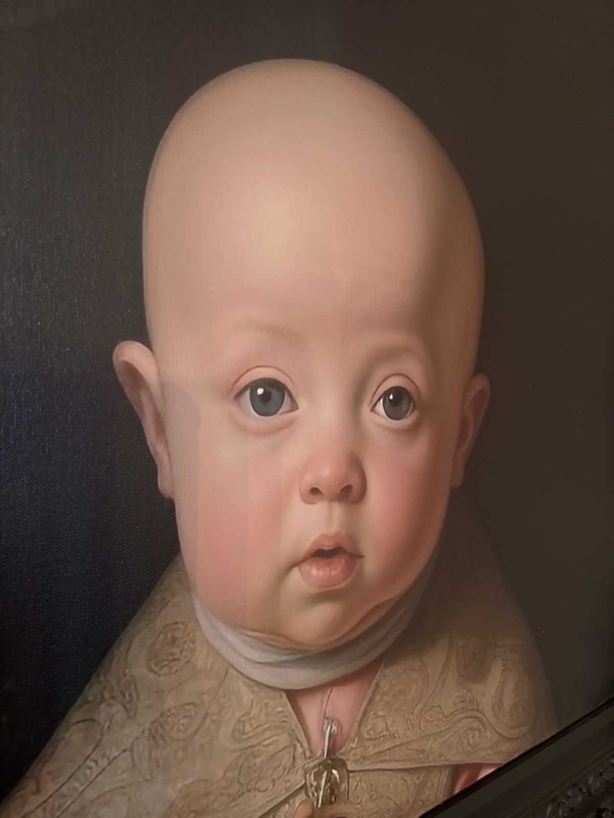 Art Very Large Unique Framed Picture In The Manner Of Vermeer photo