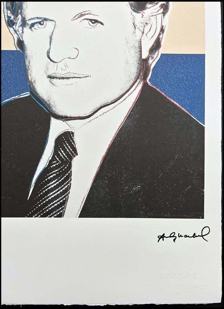 After Andy Warhol, Edward Kennedy, 1980s, Lithograph photo Art