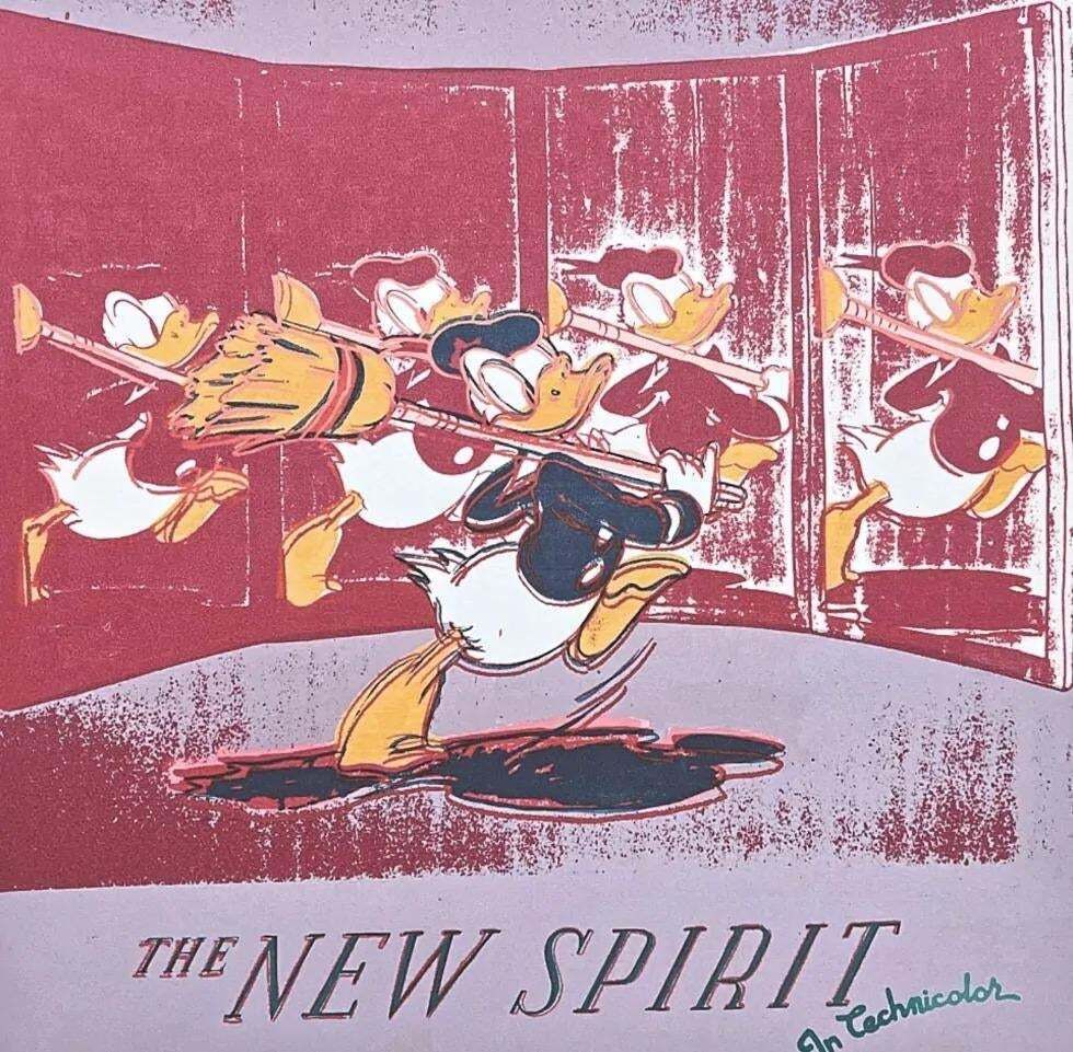 After Andy Warhol, Donald Duck Red, 1980s, Lithograph photo Art