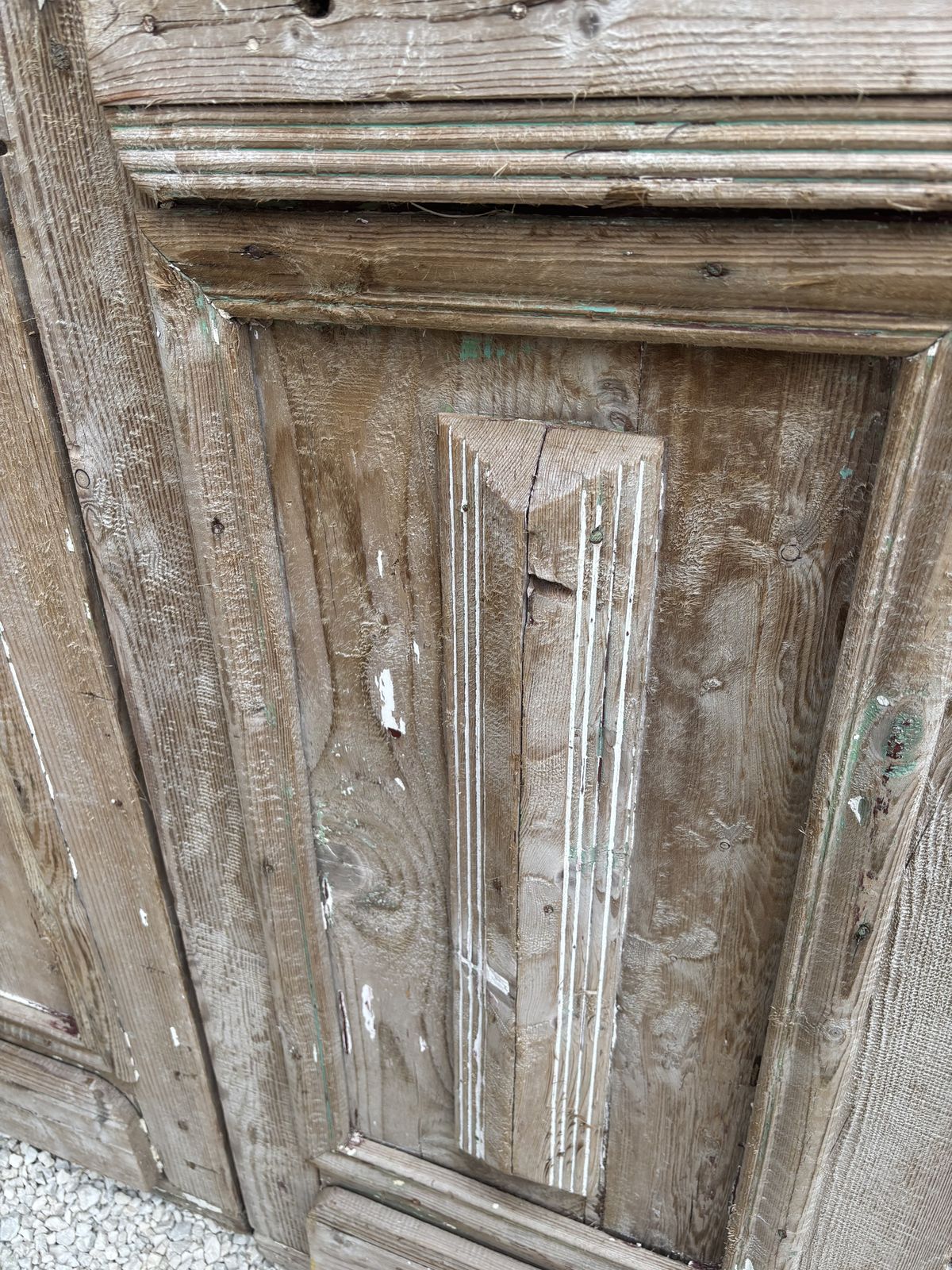 Pair Of Antique French Doors Wih Beautiful Detailing And Metalwork photo for sale
