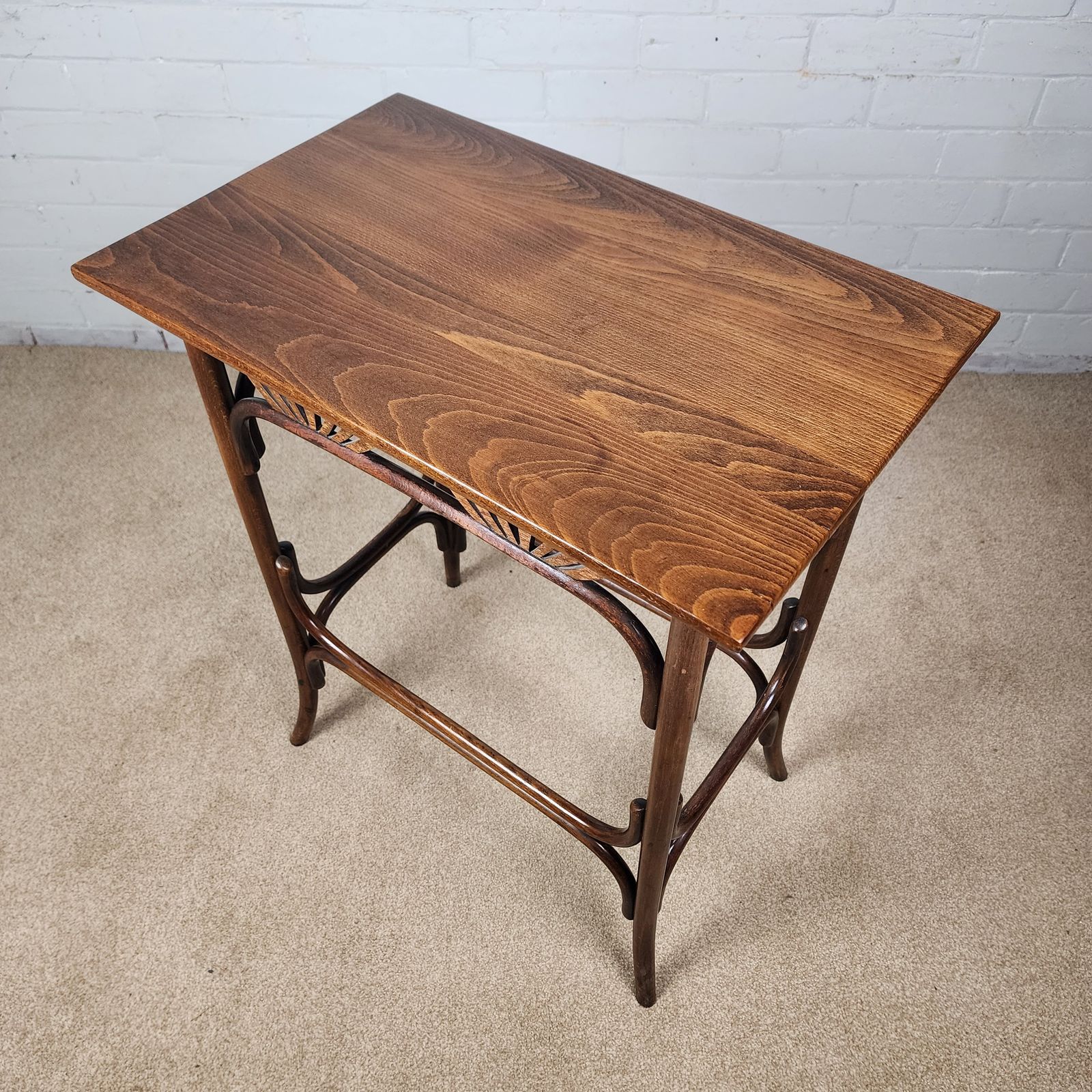 Fischel Side Table "Palmettes" Model Antique Art Nouveau Period photo Furniture