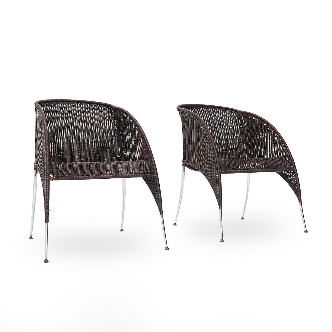 Pair Of “Woogie Chair” Armchairs By Joey Mancini For Bonacina, 1990s