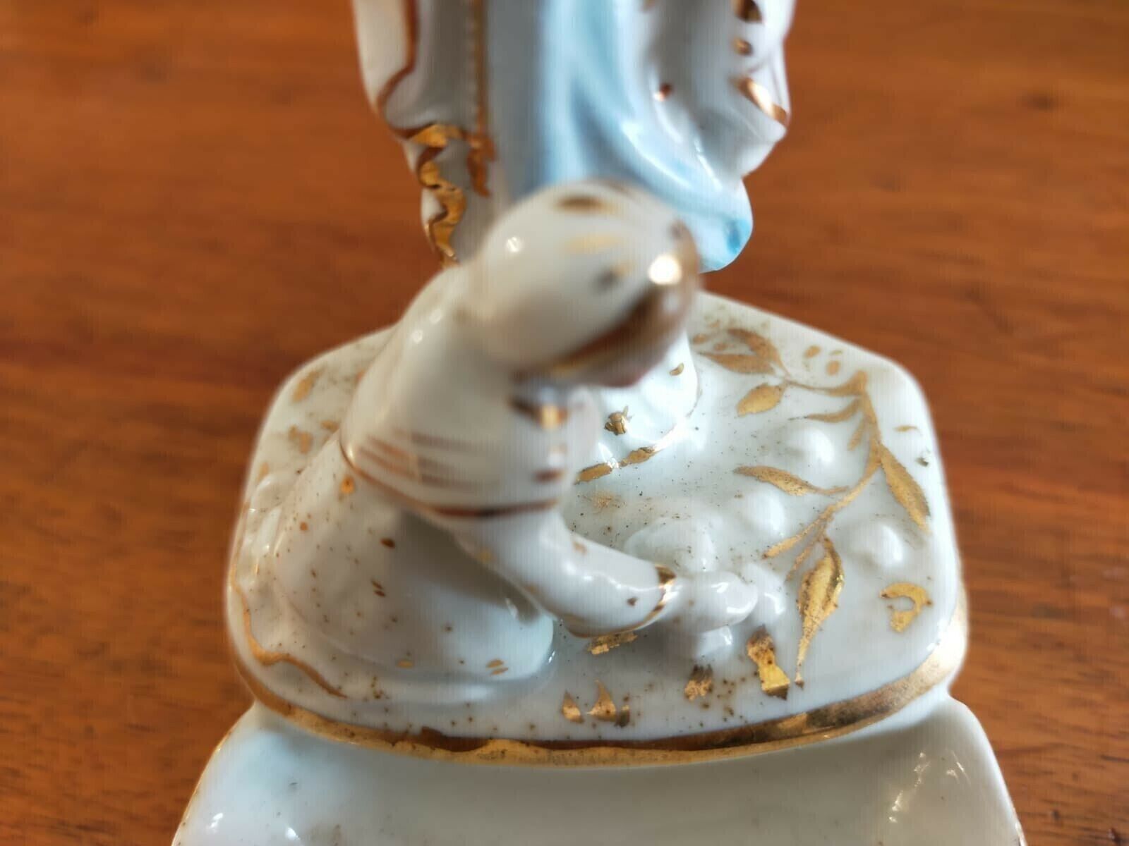 Antique Porcelain Christ Crucified Water Sanctuary photo vinterior