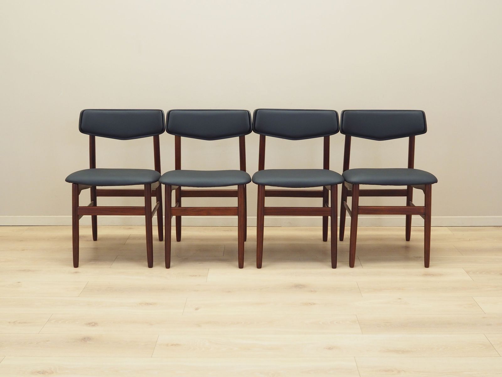 Set Of Four Teak Chairs, Danish Design, 1960s, Production: Denmark photo furniture
