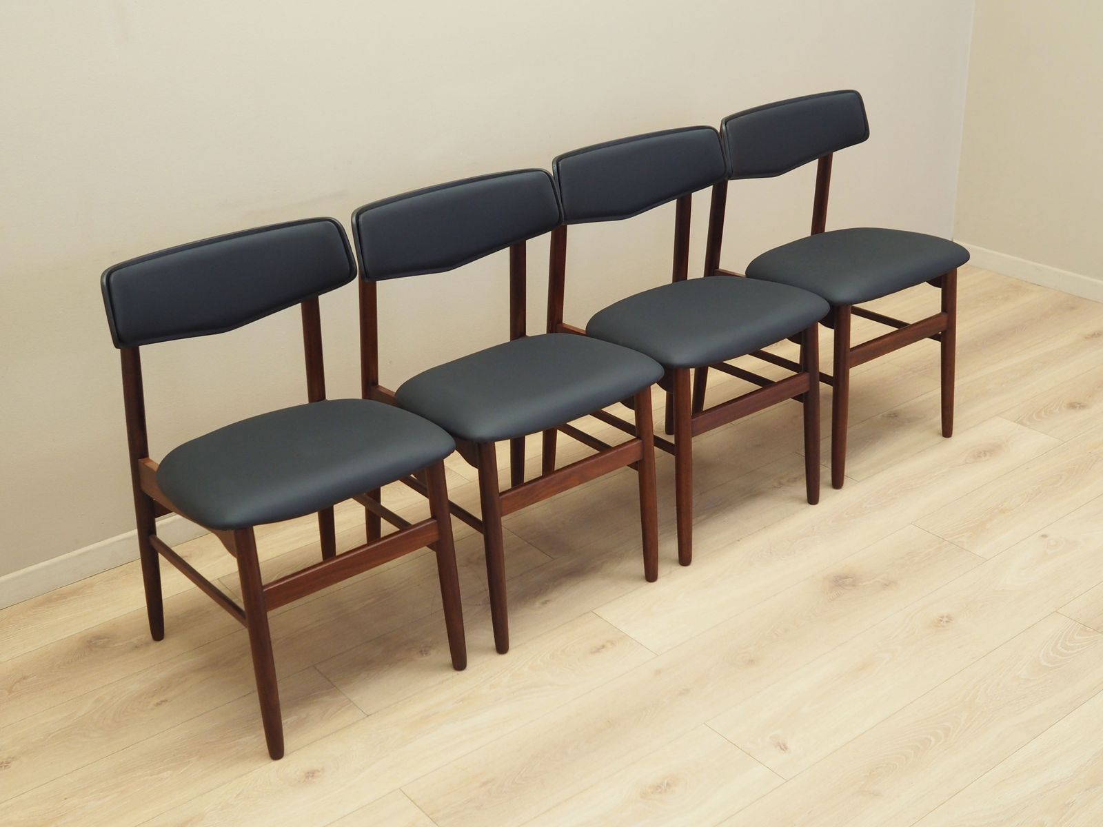 Set Of Four Teak Chairs, Danish Design, 1960s, Production: Denmark photo Furniture