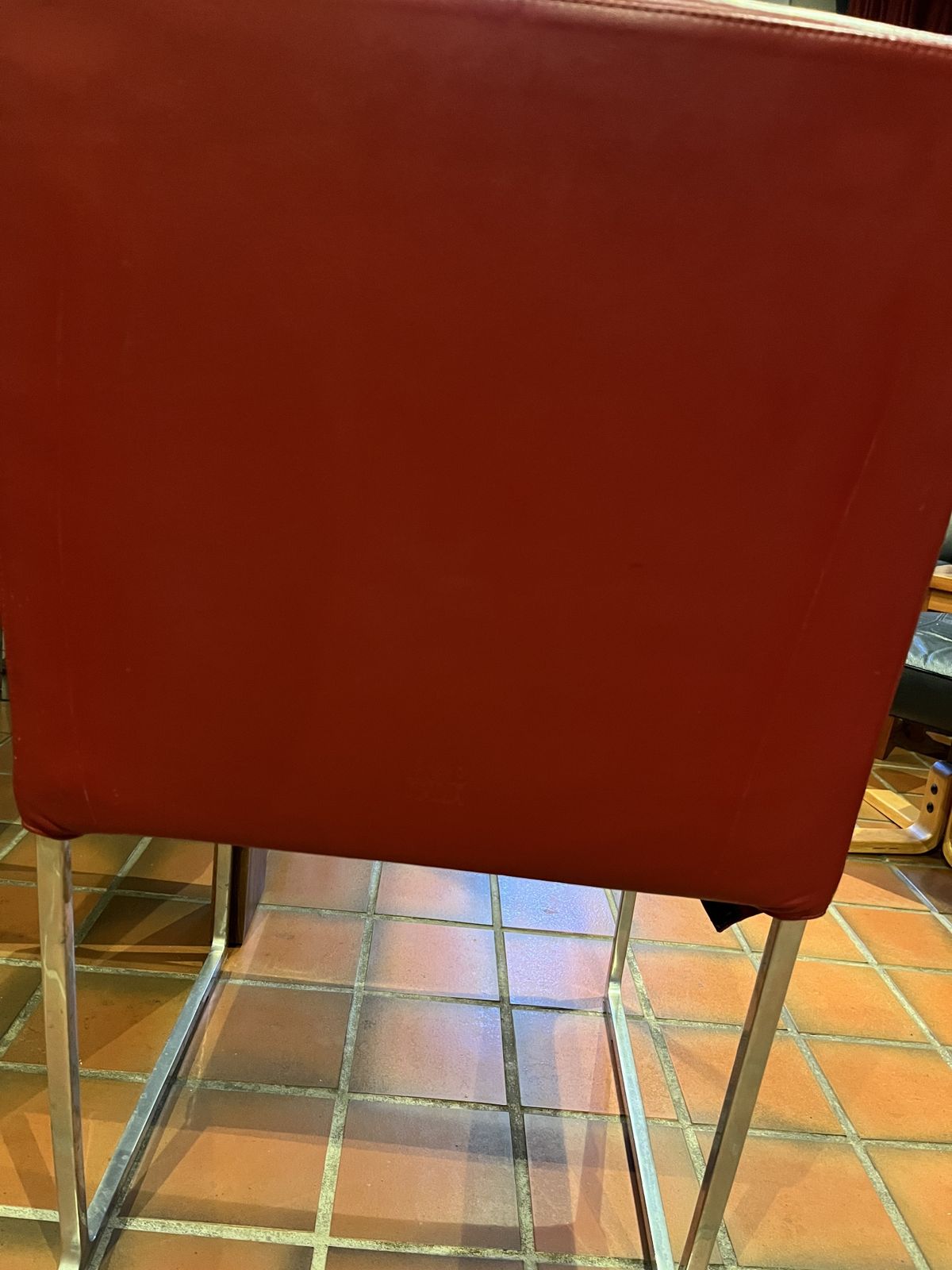 Dining Chairs B&B Italia Magenta Leather And Brushed Aluminium photo 1400.0