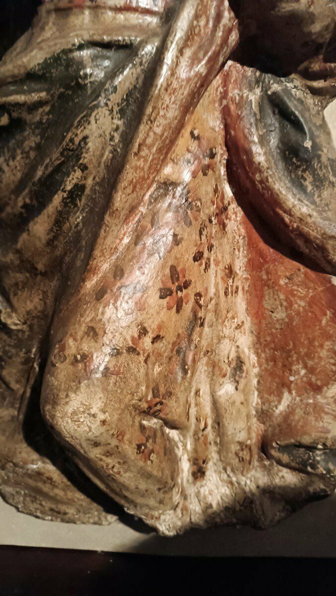 Madonna In Papier Mâché And Stucco 18th Century Italy photo buy