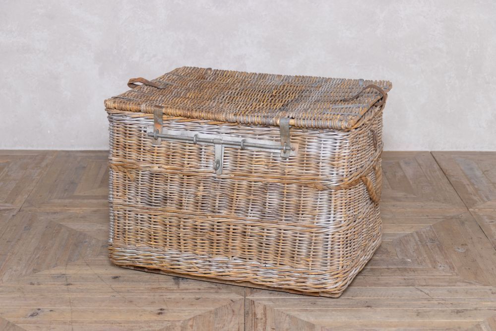 Vintage 1930's Wicker Laundry Basket