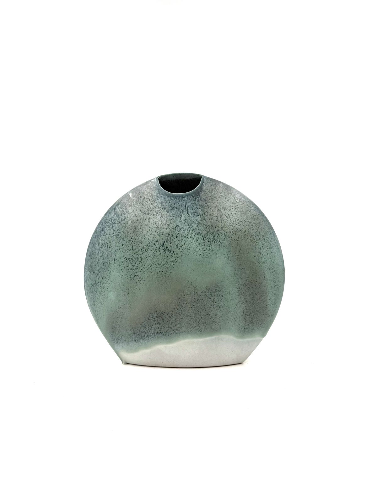 Mid Century Modern Blue Ceramic Solifleur Vase, France 1970 photo Home Decor