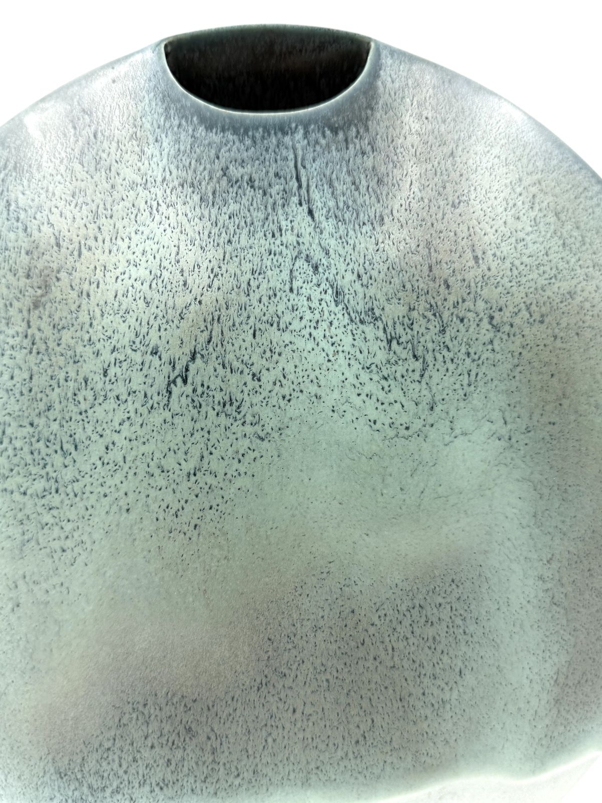 photo furniture Mid Century Modern Blue Ceramic Solifleur Vase, France 1970