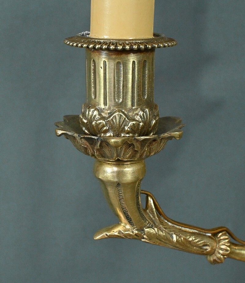photo vinterior Important Onyx And Bronze Lamp, Louis XVI Style – 20th Century