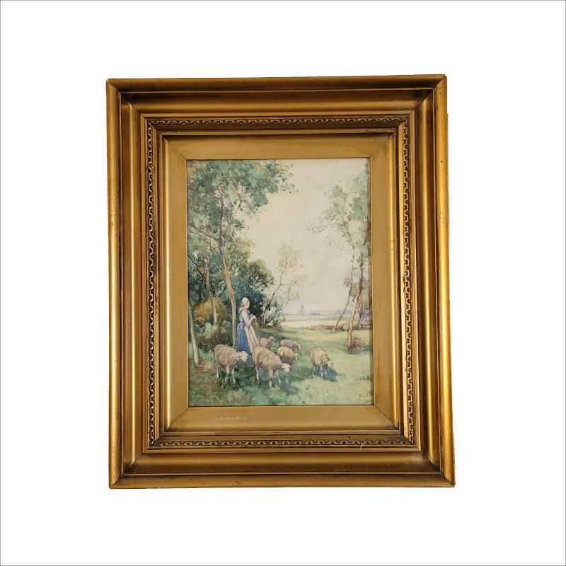 Pair Of Watercolours By Jr Miller Glasgow Artist photo buy